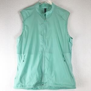 Lululemon Men's Fast and Free Vest Wild Mint Lightweight Mesh Zip Front Size L